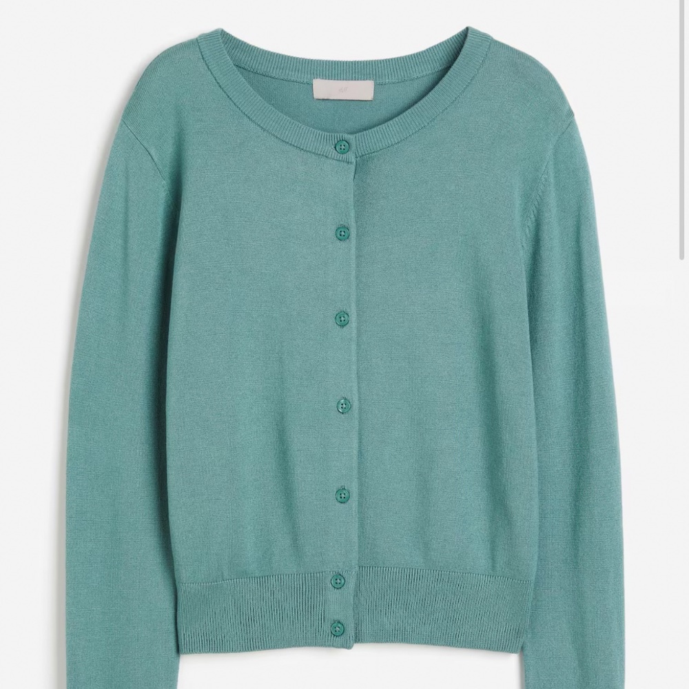 H&M turquoise cardigan